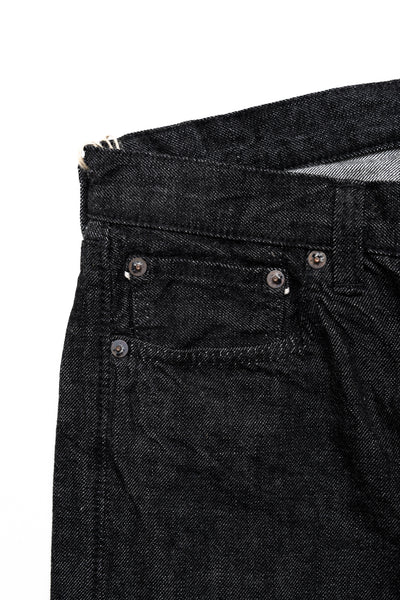 1101BK Straight Black Selvedge Denim