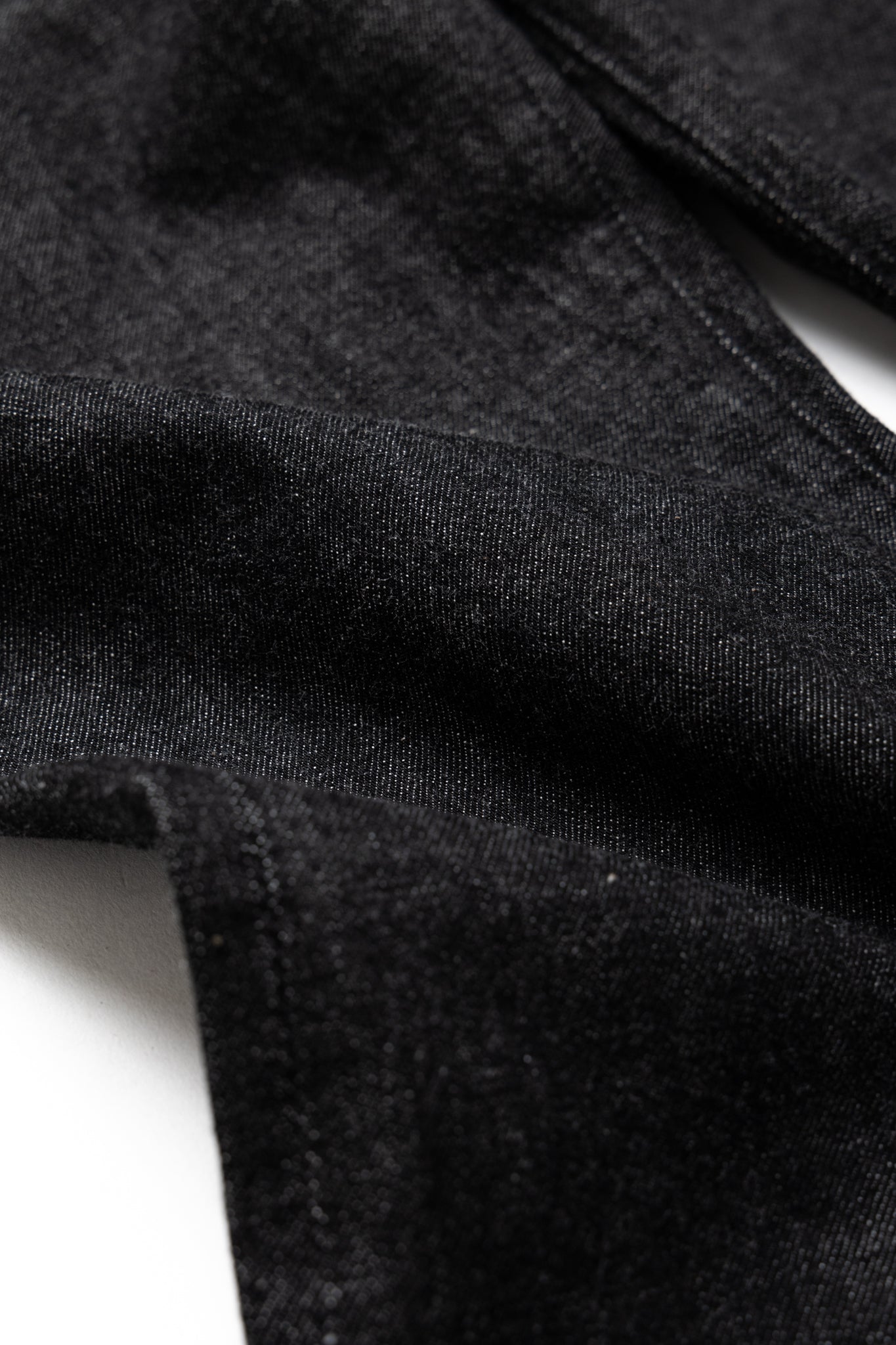 1101BK Straight Black Selvedge Denim