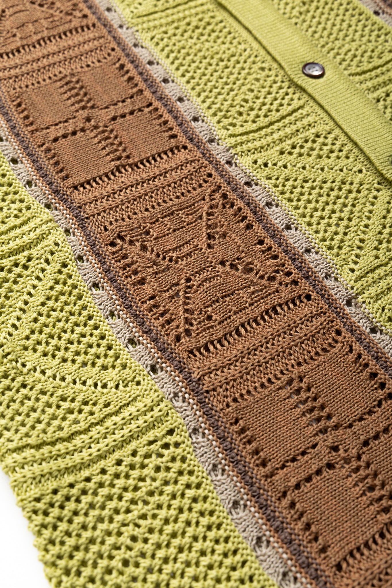 Kapital 7G Crochet Knit TENNESSEE Aloha Polo - Lime – BLUE