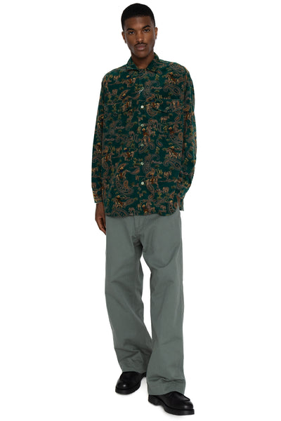 WORK Classic Fit Cowboy Print - Green