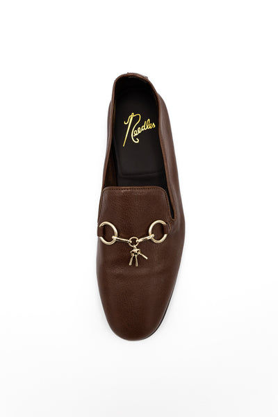 Tassel Bit Unlined Slip-On - Brown