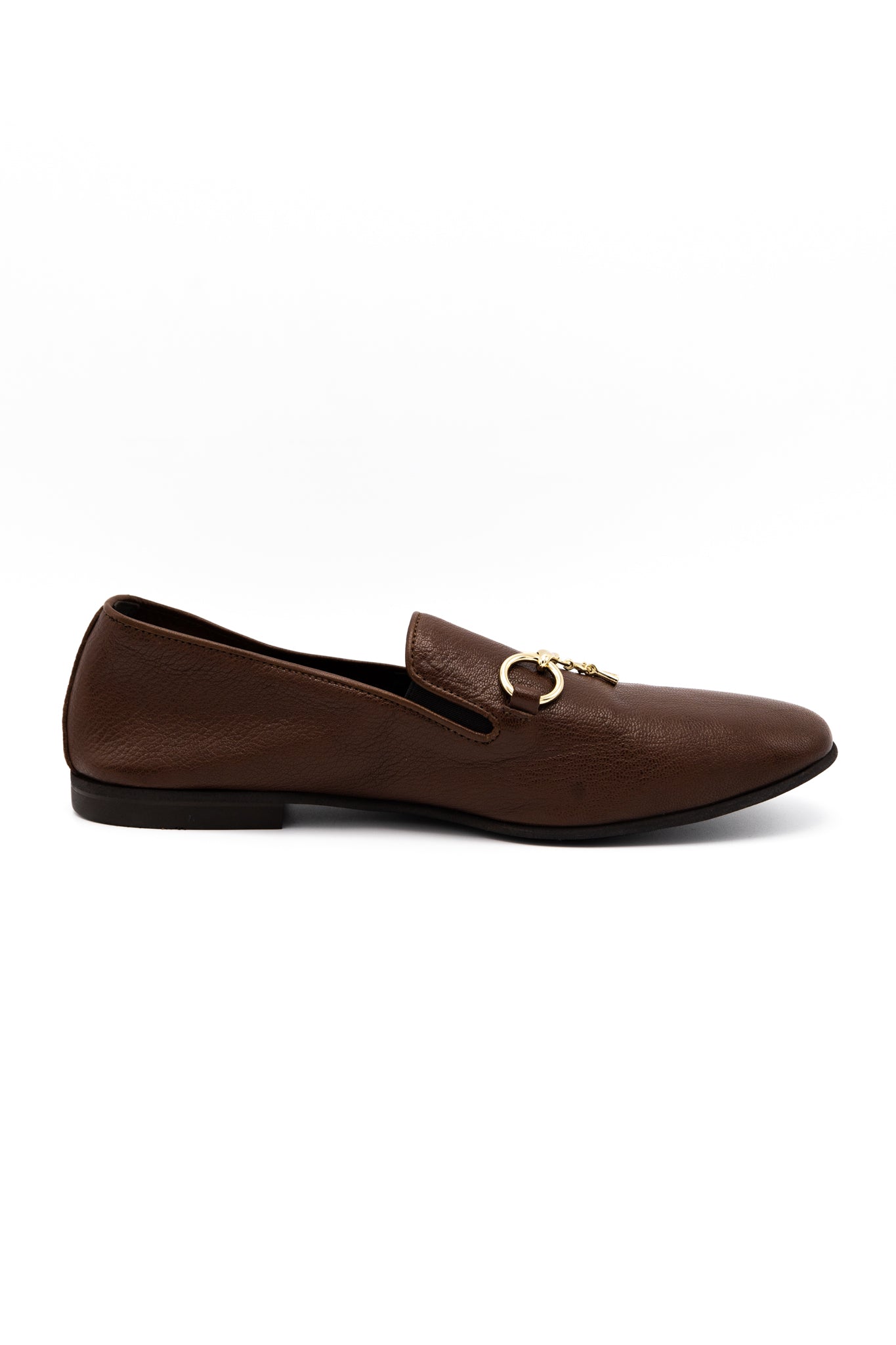 Tassel Bit Unlined Slip-On - Brown
