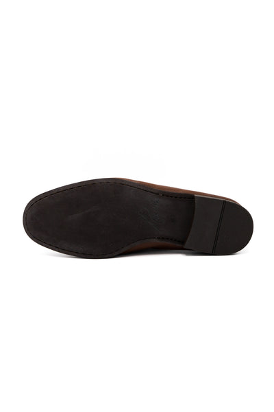 Tassel Bit Unlined Slip-On - Brown