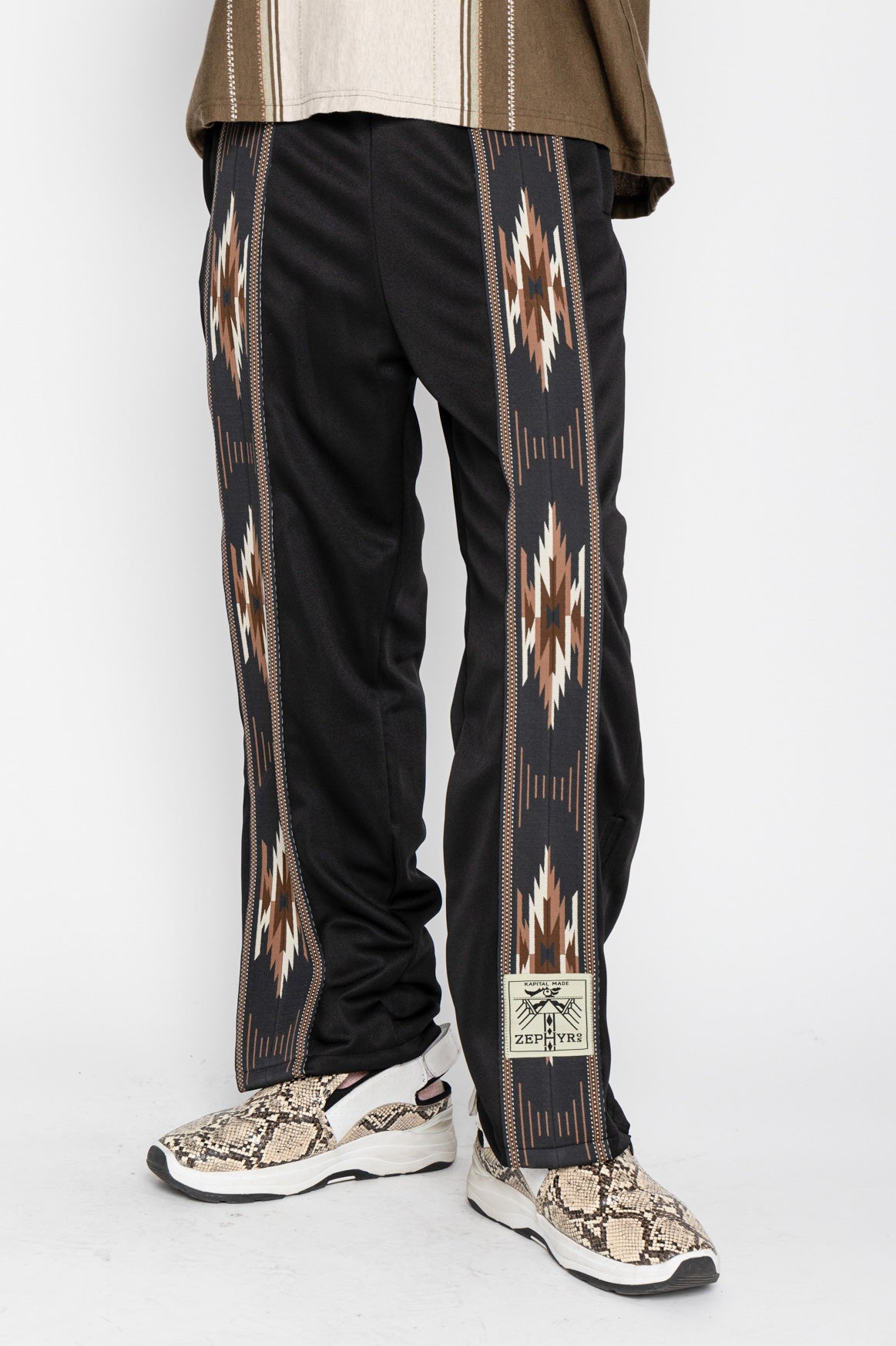 Smooth Jersey KOCHI & ZEPHYR Straight Pants (Front Line) - Black