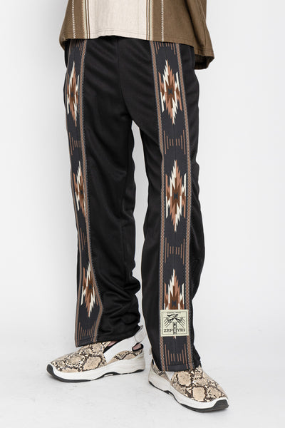 Smooth Jersey KOCHI & ZEPHYR Straight Pants (Front Line) - Black