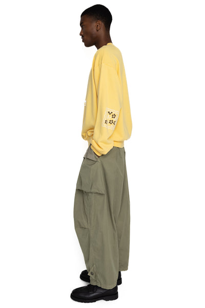 30/- SWT Knit COOKIE Pocket Crew SWT (LUCKY COOKIES) - Light Yellow