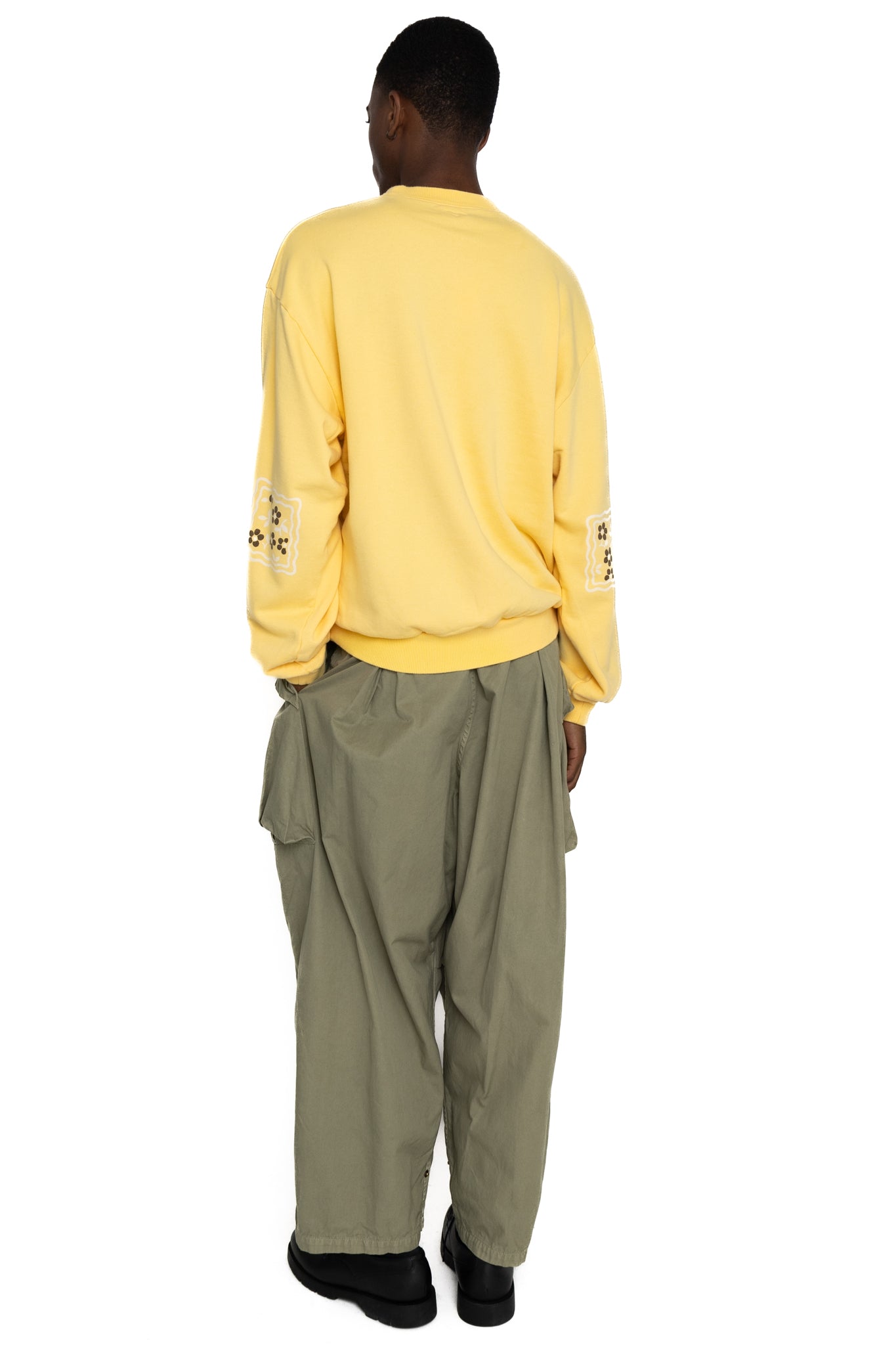 30/- SWT Knit COOKIE Pocket Crew SWT (LUCKY COOKIES) - Light Yellow