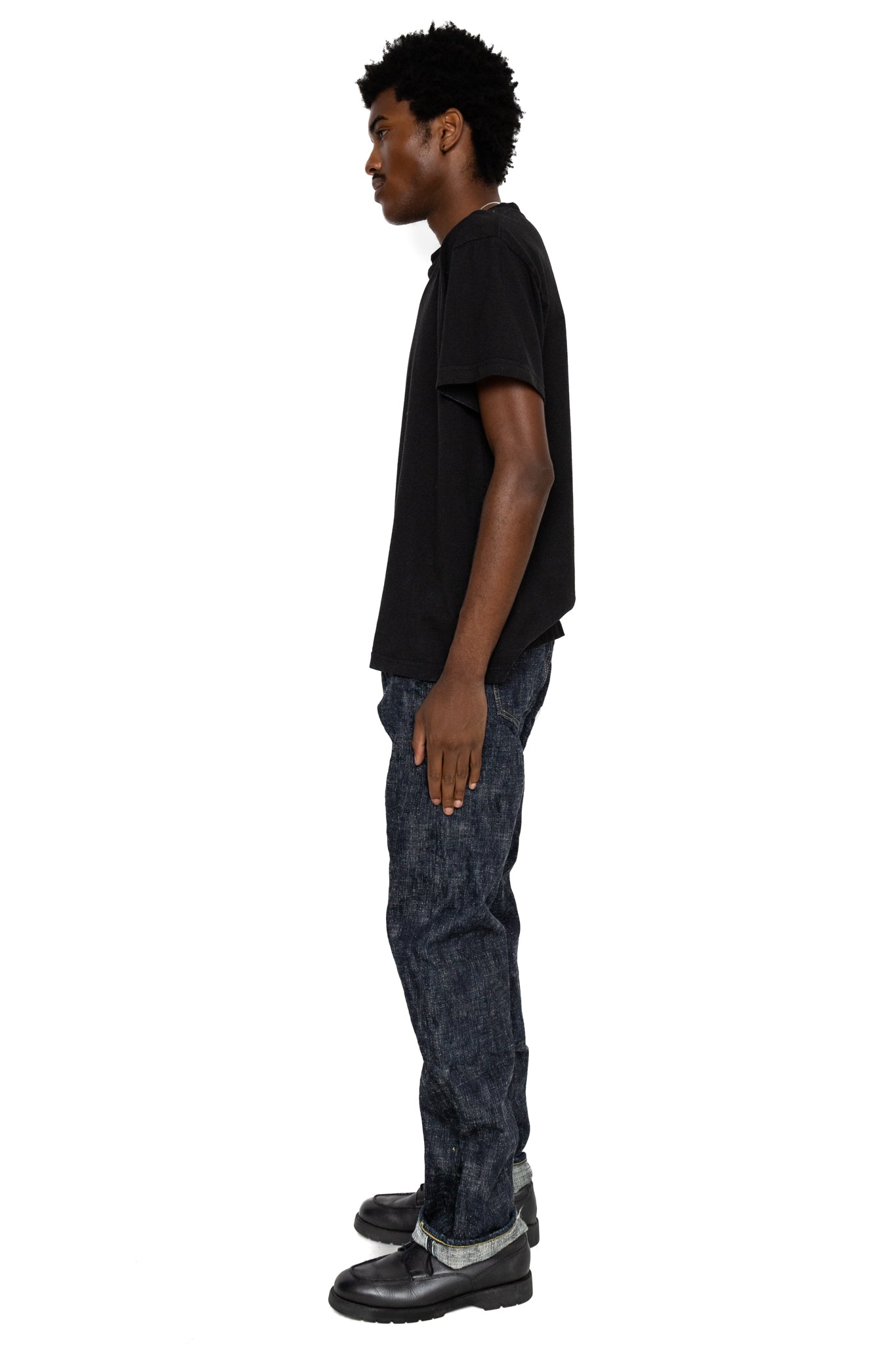 "MURASAME" S3000XX17oz-SDS 17oz Slub High Rise Relax Straight Fit