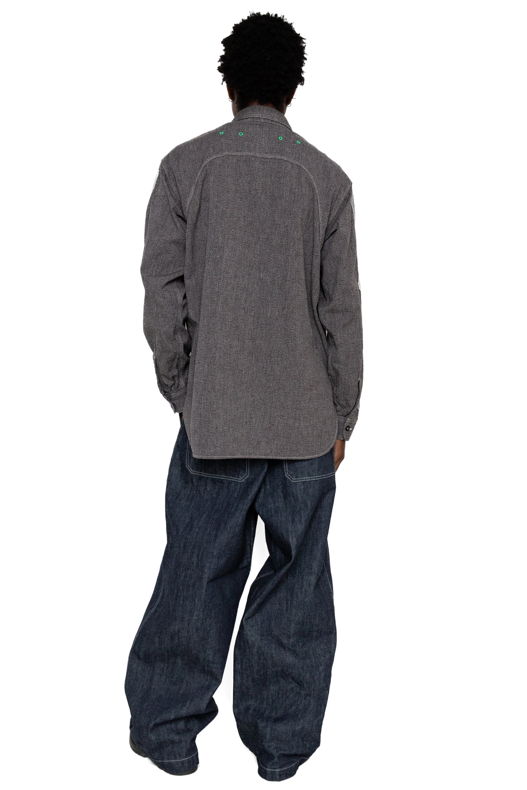 Kapital Grandrelle 2TONES BONE Patch Ventilator Workshirt