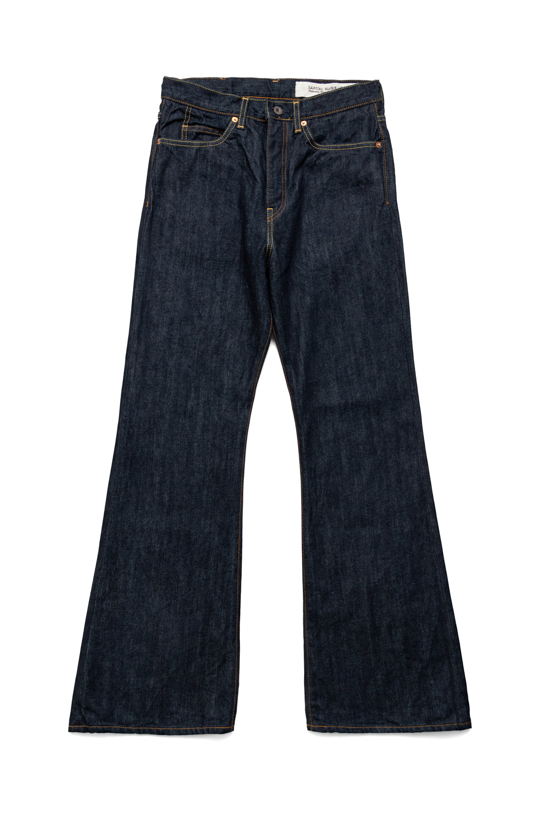 Kapital 14oz Denim 5P OKABELLBO – BLUE IN GREEN SOHO