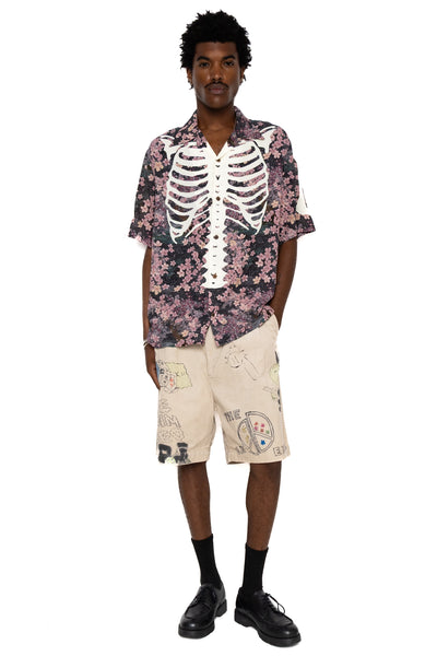 14W Corduroy IVY Short Pants (Memorial Paint Model) - Beige