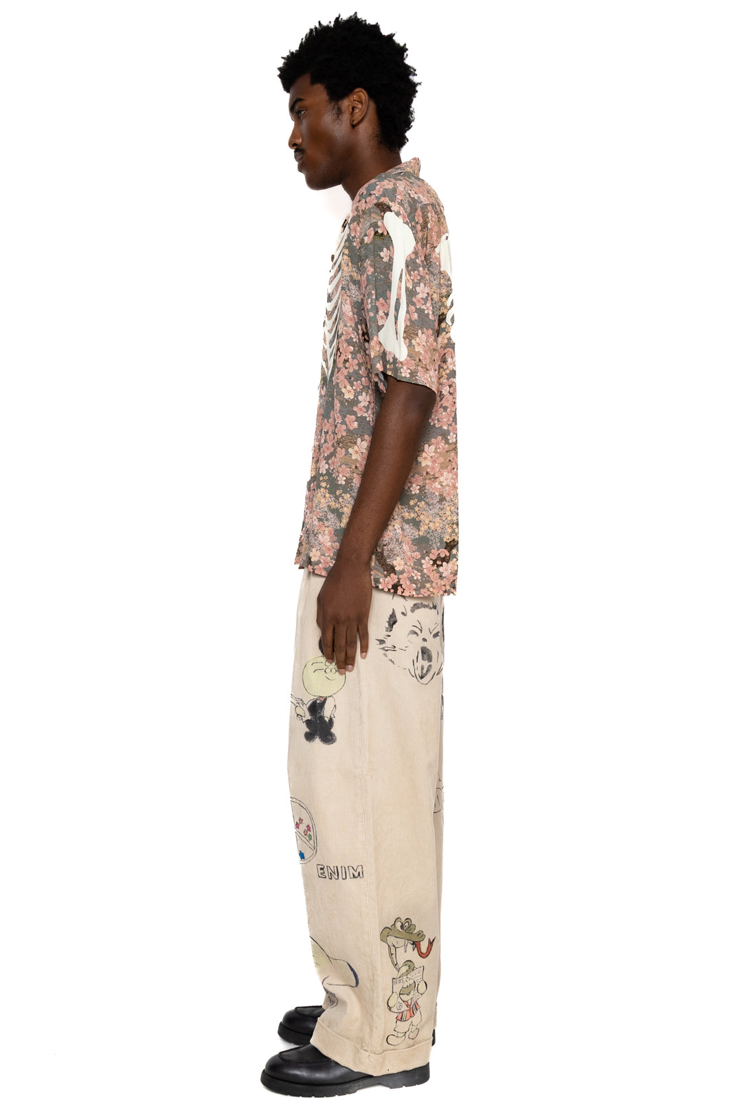 Kapital 14W Corduroy IVY Pants (Memorial Paint Model) - Beige