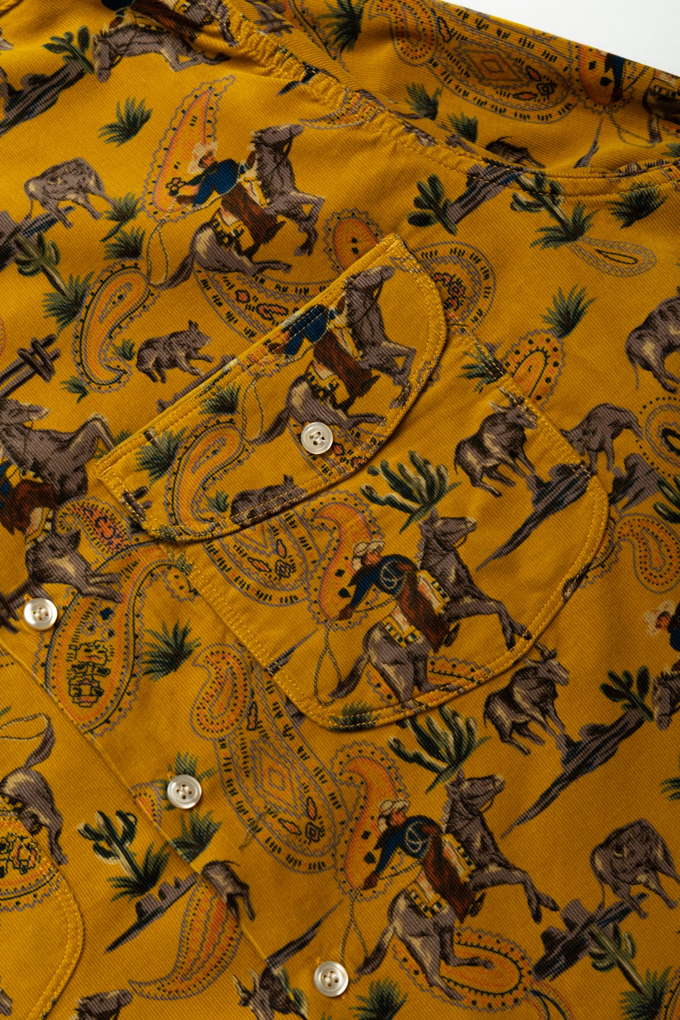 WORK Classic Fit Cowboy Print - Yellow