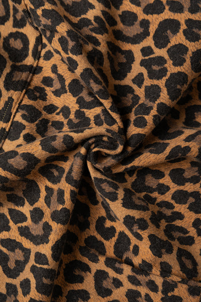 Twill Aging Wool Leopard 1st Jacket - Brown