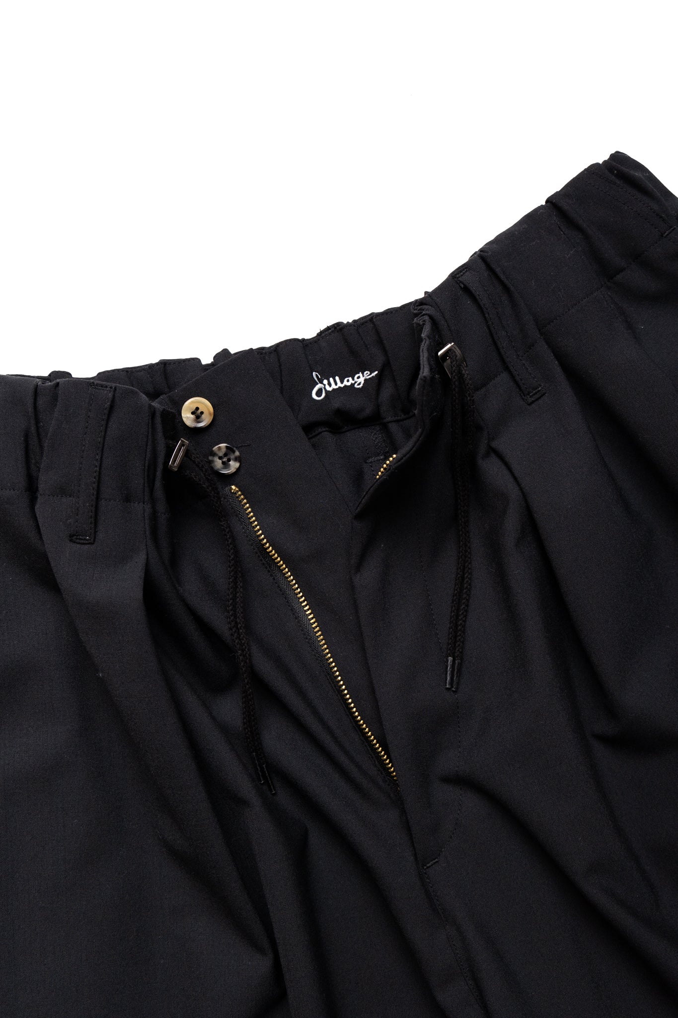 Circular Short Pants - Black