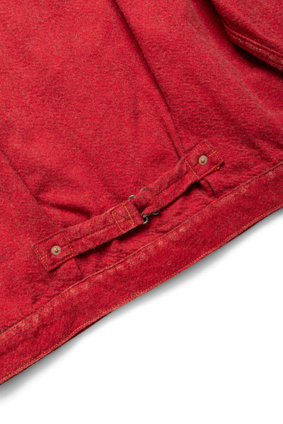 Twill Aging Wool 1st Jacket - Fade Red