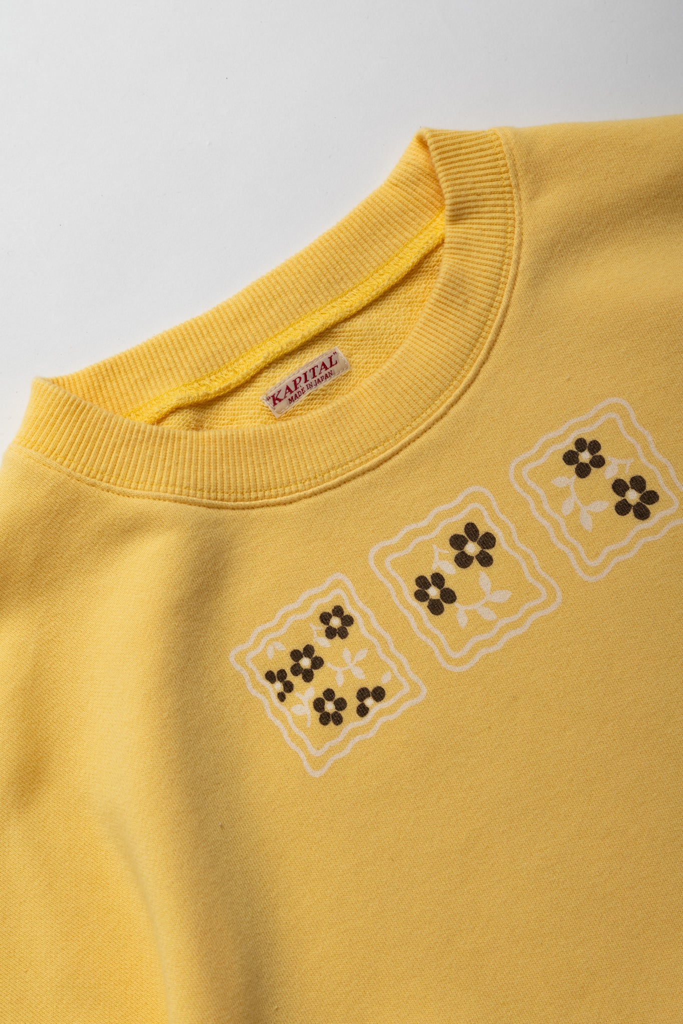 30/- SWT Knit COOKIE Pocket Crew SWT (LUCKY COOKIES) - Light Yellow