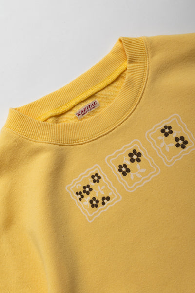 30/- SWT Knit COOKIE Pocket Crew SWT (LUCKY COOKIES) - Light Yellow