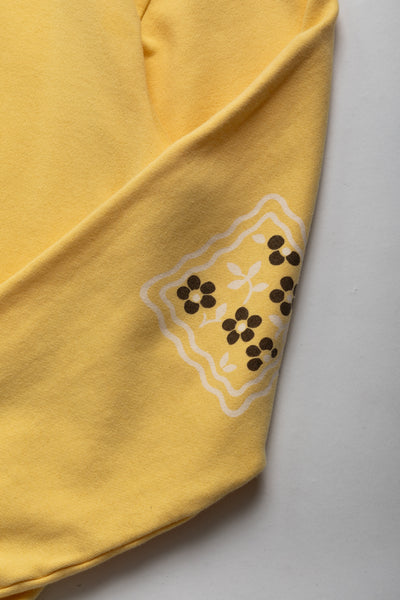 30/- SWT Knit COOKIE Pocket Crew SWT (LUCKY COOKIES) - Light Yellow