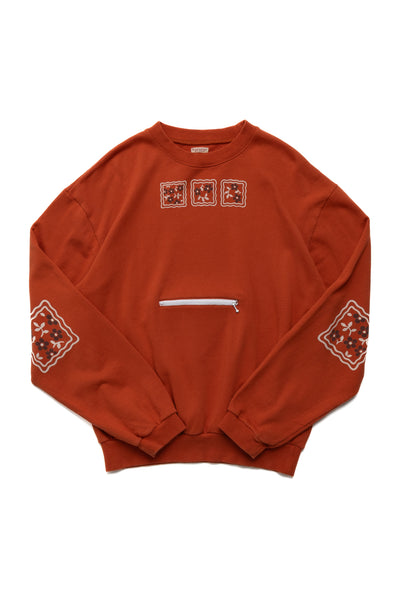 30/- SWT Knit COOKIE Pocket Crew SWT (LUCKY COOKIES) - Orange