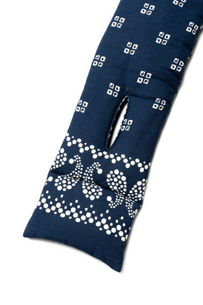 Linen Rayon Bandana KESA Scarf - Navy