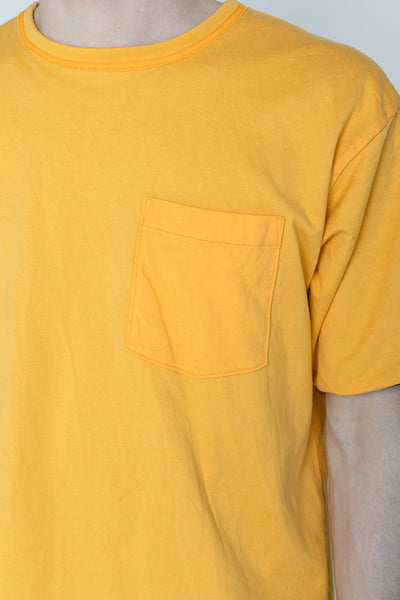 Whitesville 40/2 S/S Reversible Pocket T-Shirt - Navy x Gold