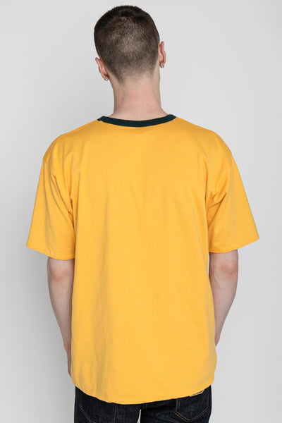 Whitesville 40/2 S/S Reversible Pocket T-Shirt - Gold x Green