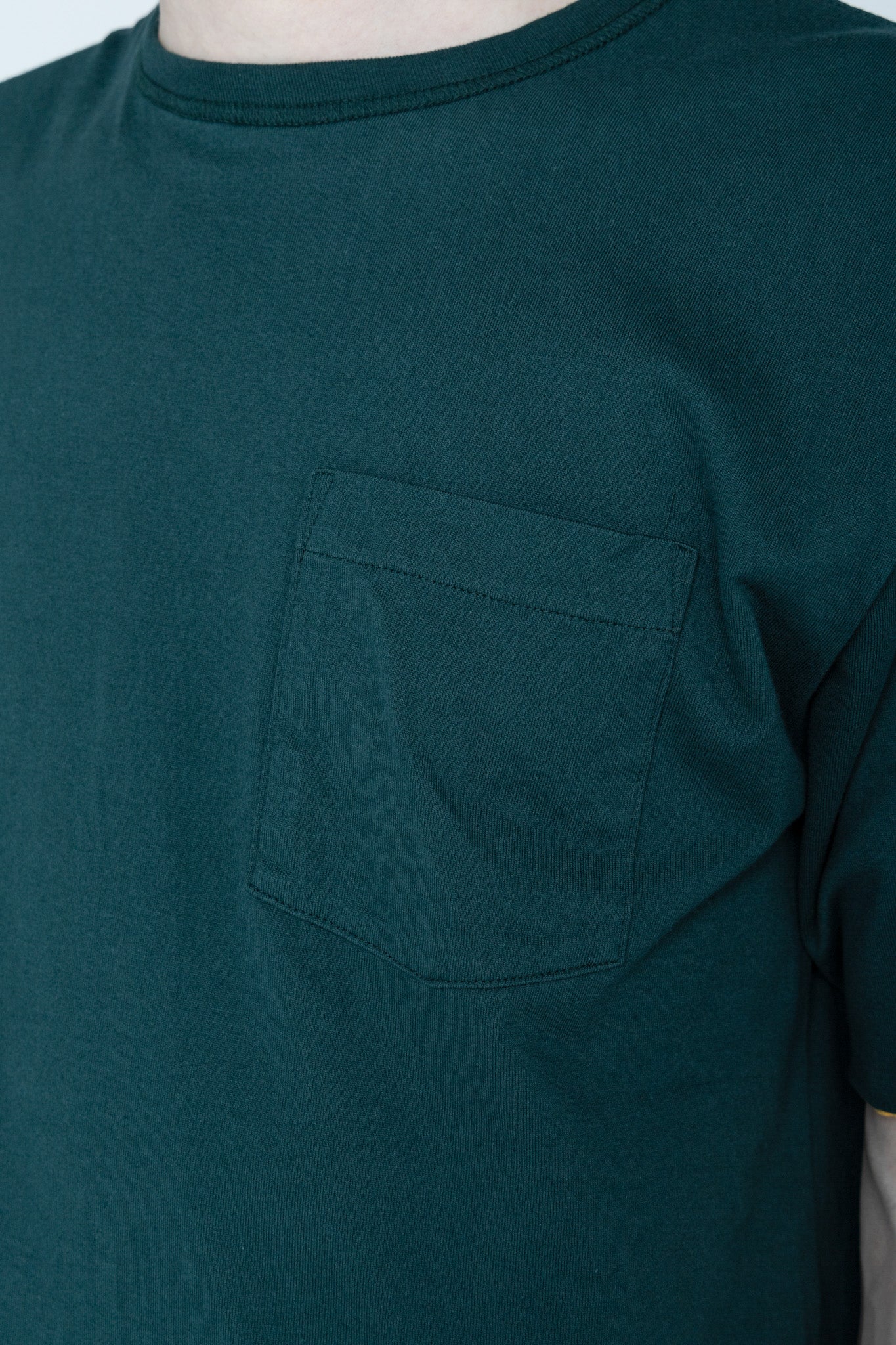 Whitesville 40/2 S/S Reversible Pocket T-Shirt - Gold x Green