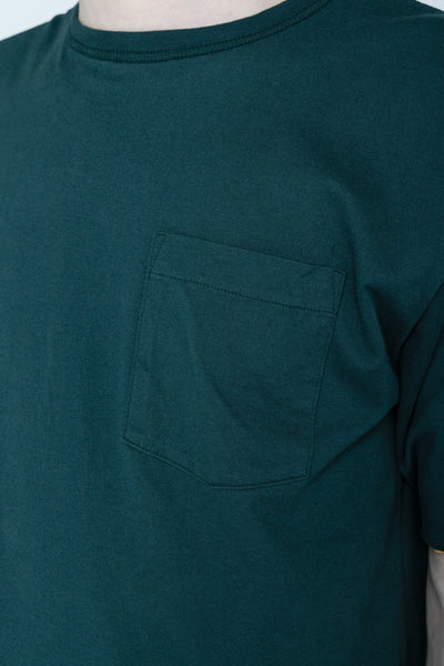 Whitesville 40/2 S/S Reversible Pocket T-Shirt - Gold x Green