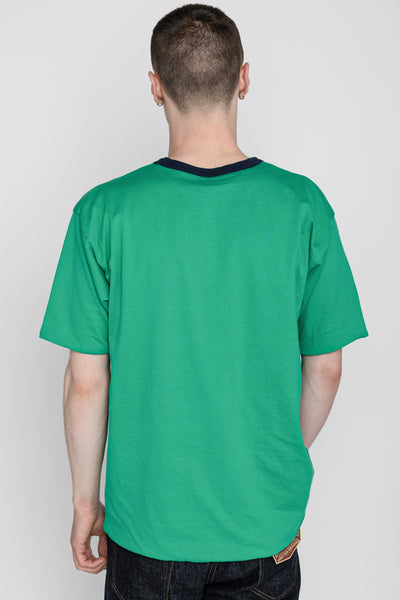 Whitesville 40/2 S/S Reversible Pocket T-Shirt - Kelly x Navy