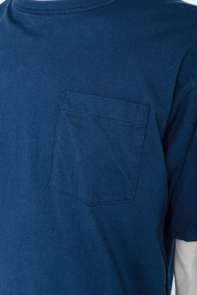 Whitesville 40/2 S/S Reversible Pocket T-Shirt - Kelly x Navy