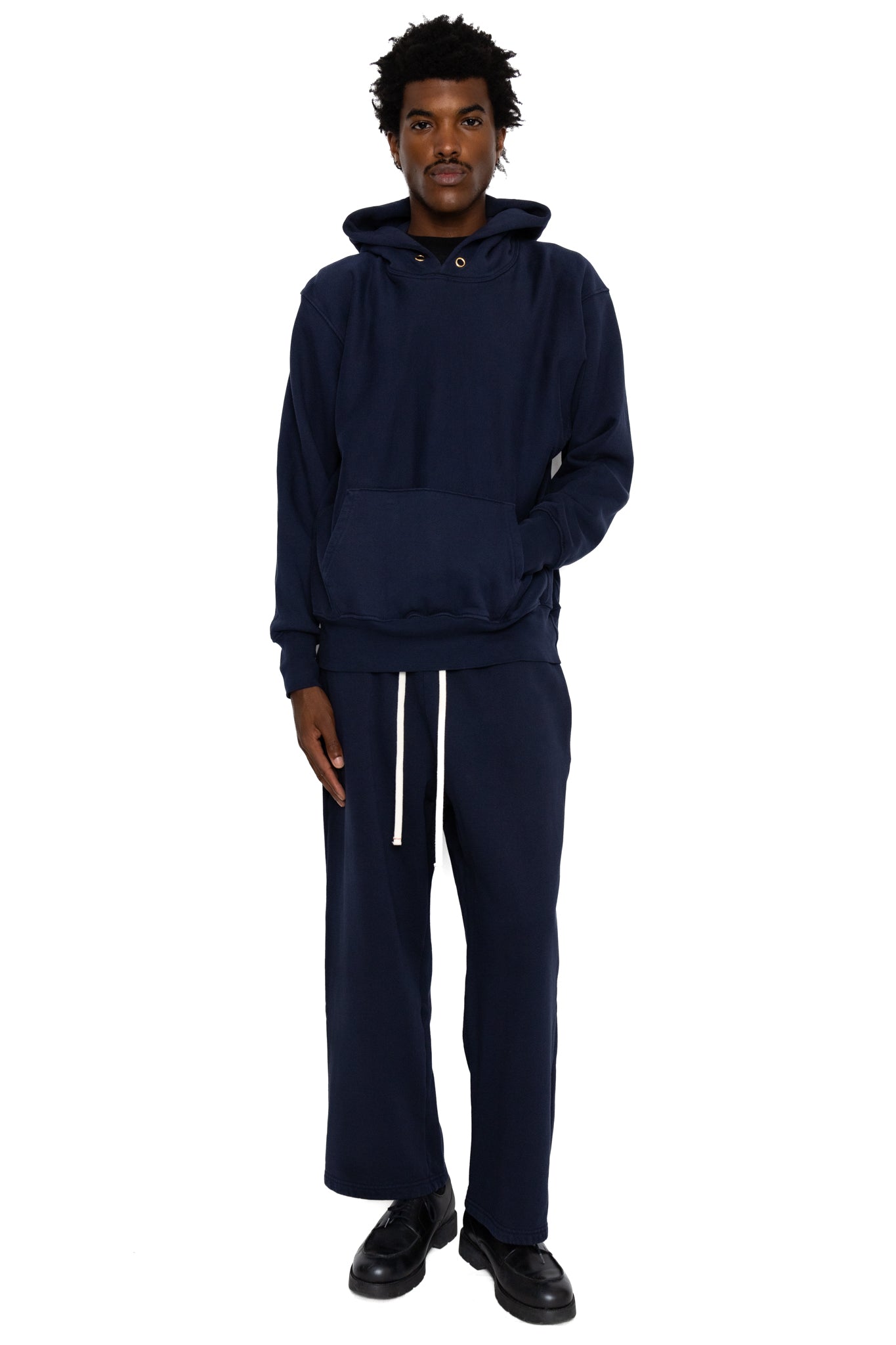 Cropped Hoodie - Navy