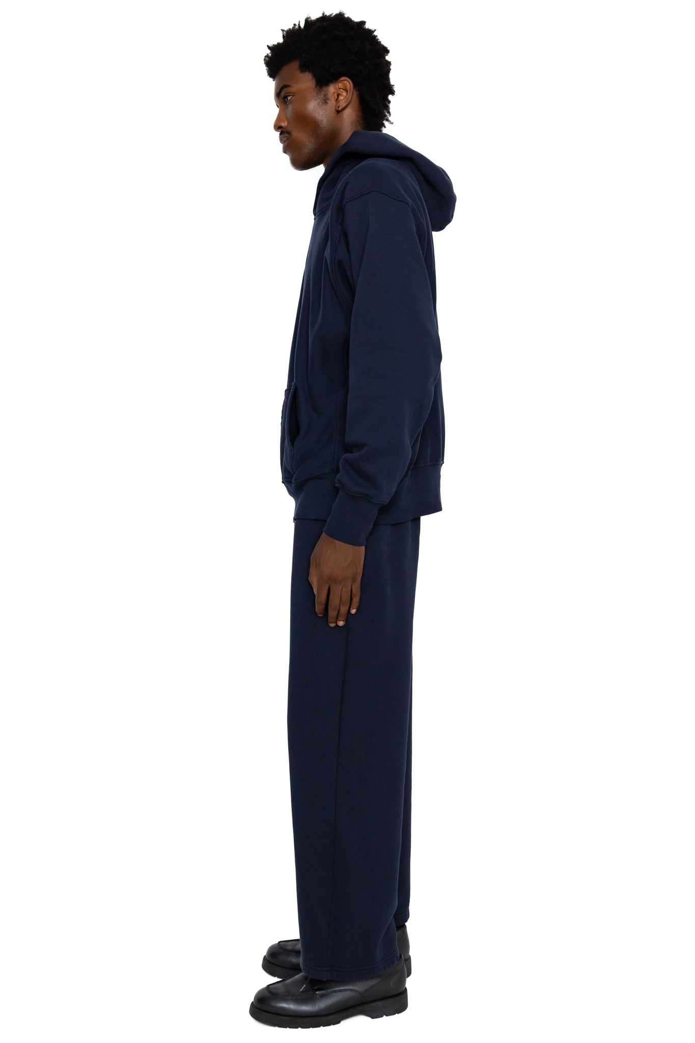 Cropped Hoodie - Navy