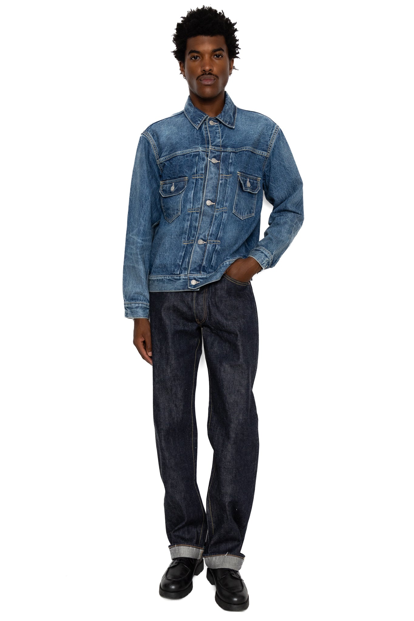 14.25oz Denim Jacket 1953 Model - Aged Model