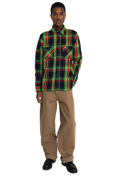 SJ48CP 15oz Khaki Chino Wide Straight Trousers