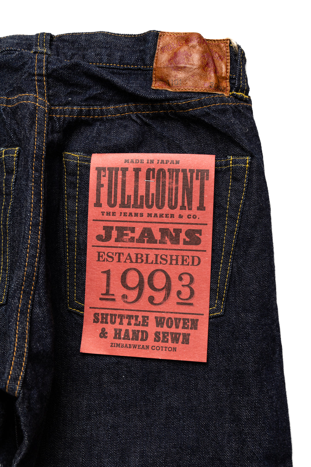 パンツ FULLCOUNT 1101W Straight Denim(One Wash) FULLCOUNT 1101W Straight Denim 13.7oz (One Wash) – fullcountjp