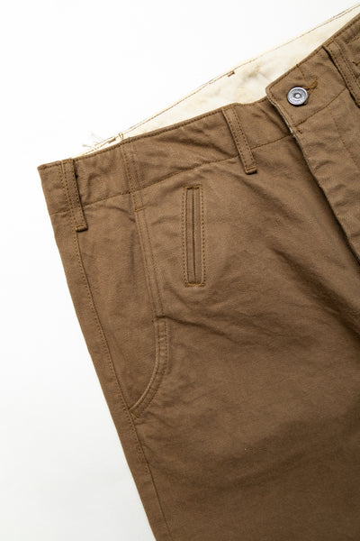SJ48CP 15oz Khaki Chino Wide Straight Trousers