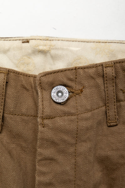 SJ48CP 15oz Khaki Chino Wide Straight Trousers