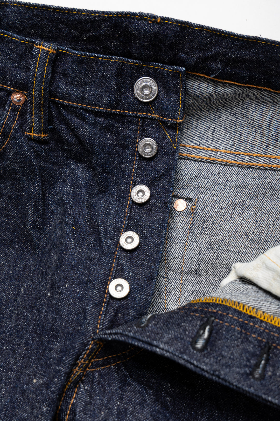 S710XX 15oz Slim Straight – BLUE IN GREEN SOHO