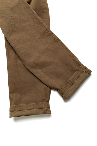 SJ48CP 15oz Khaki Chino Wide Straight Trousers