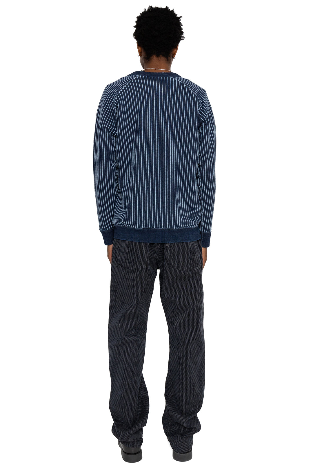 Yarn Dyed Indigo Sweatshirt - Indigo Stripe – BLUE IN GREEN SOHO