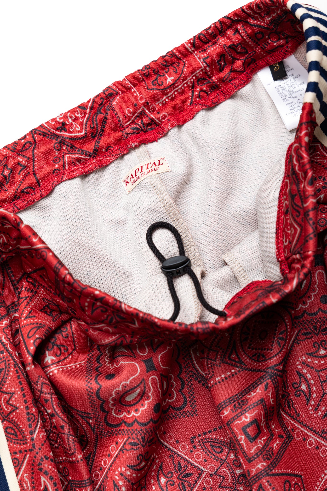 Smooth Jersey COOKIE Bandana Baggy Track Pants - Red