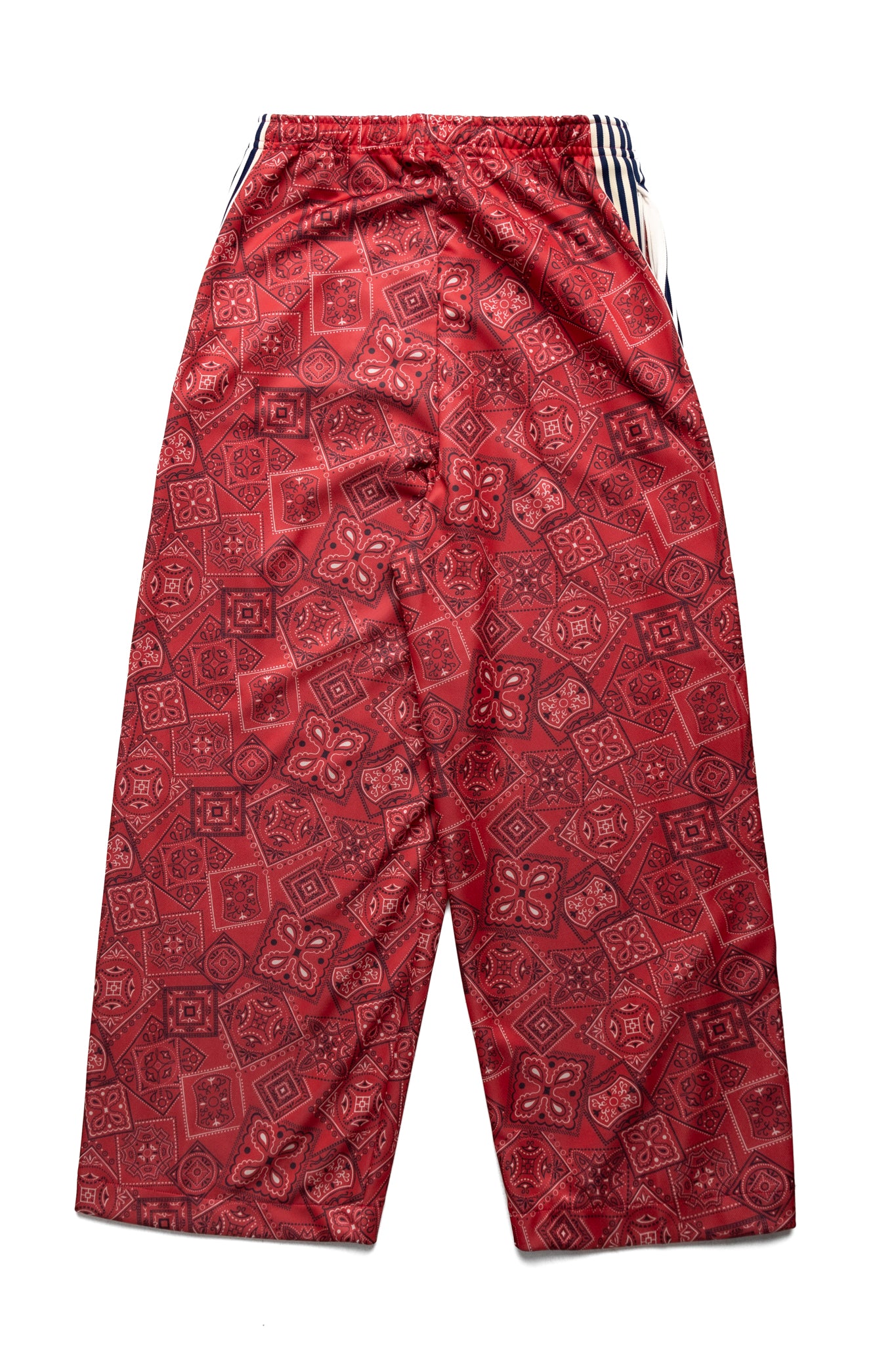 Smooth Jersey COOKIE Bandana Baggy Track Pants - Red