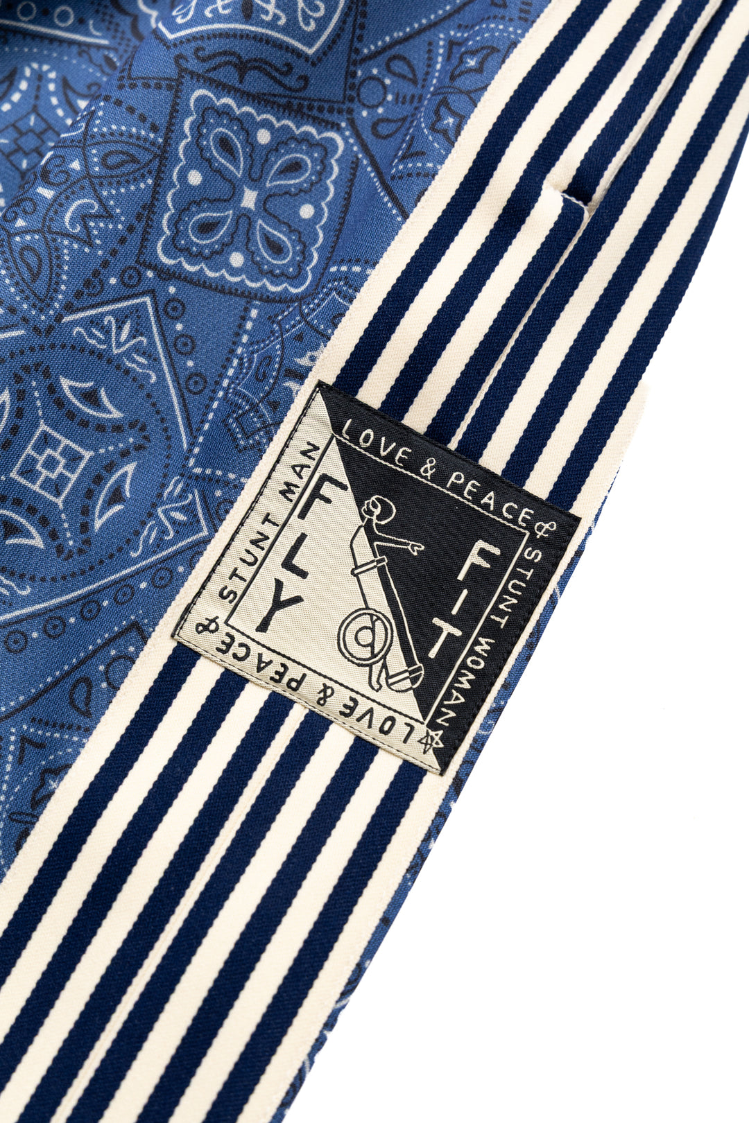 Kapital Smooth Jersey COOKIE Bandana Baggy Track Pants - Navy – BLUE IN  GREEN SOHO