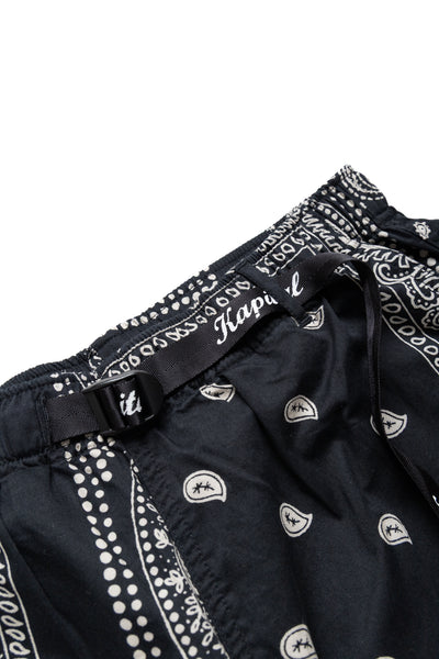 Combed Burberry RAT BRAND Bandana Patchwork EASY Shorts - Black