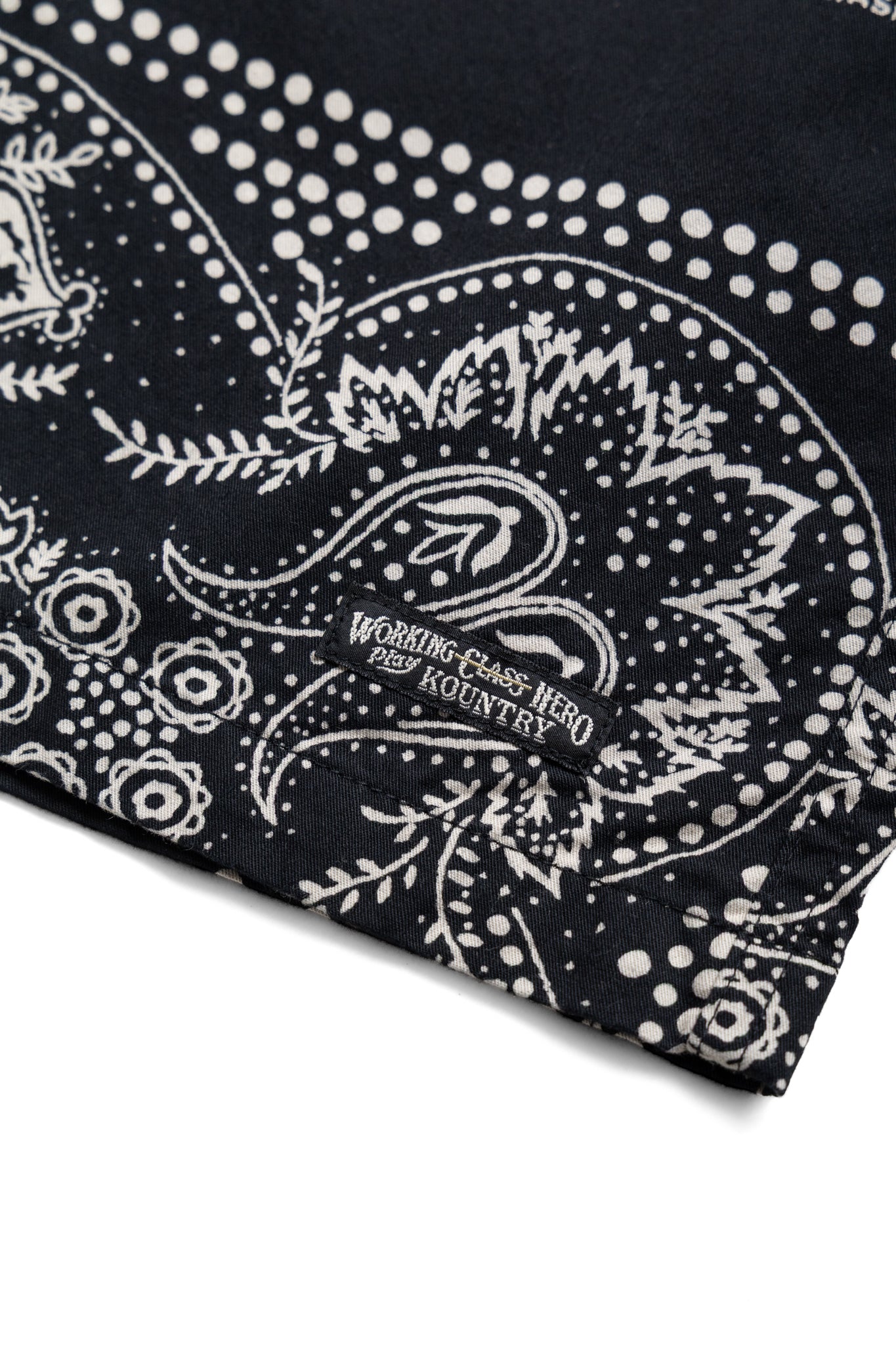Combed Burberry RAT BRAND Bandana Patchwork EASY Shorts - Black