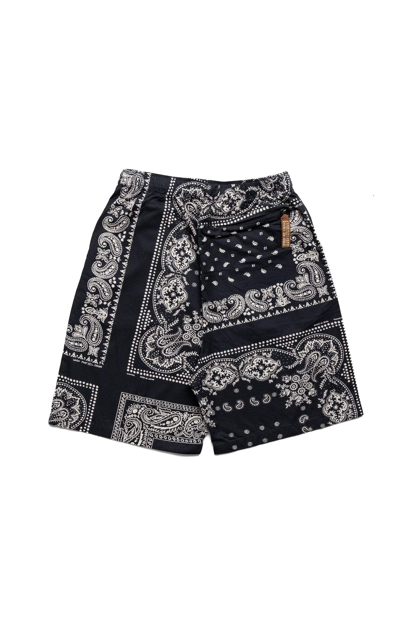Combed Burberry RAT BRAND Bandana Patchwork EASY Shorts - Black