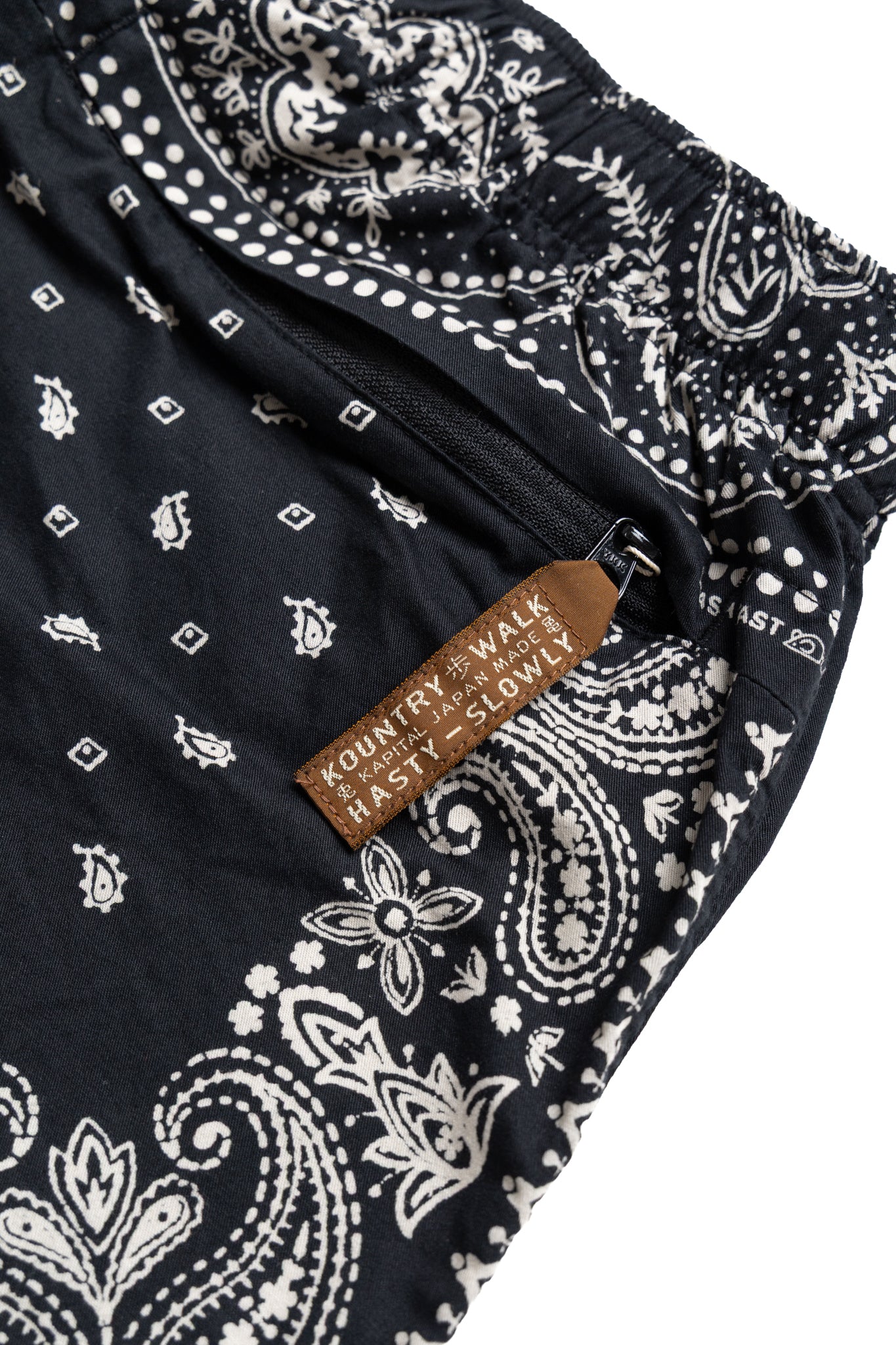 Combed Burberry RAT BRAND Bandana Patchwork EASY Shorts - Black