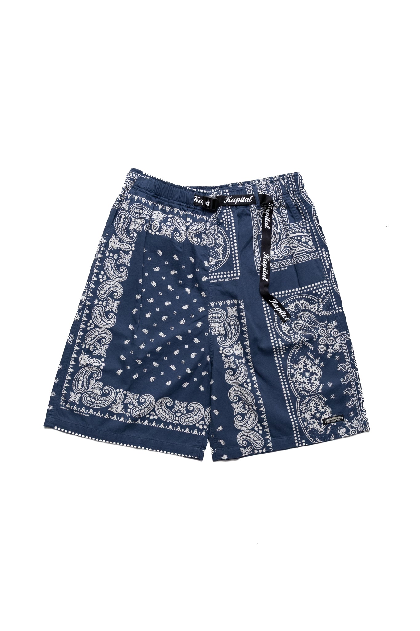 Combed Burberry RAT BRAND Bandana Patchwork EASY Shorts - Eggplant Navy