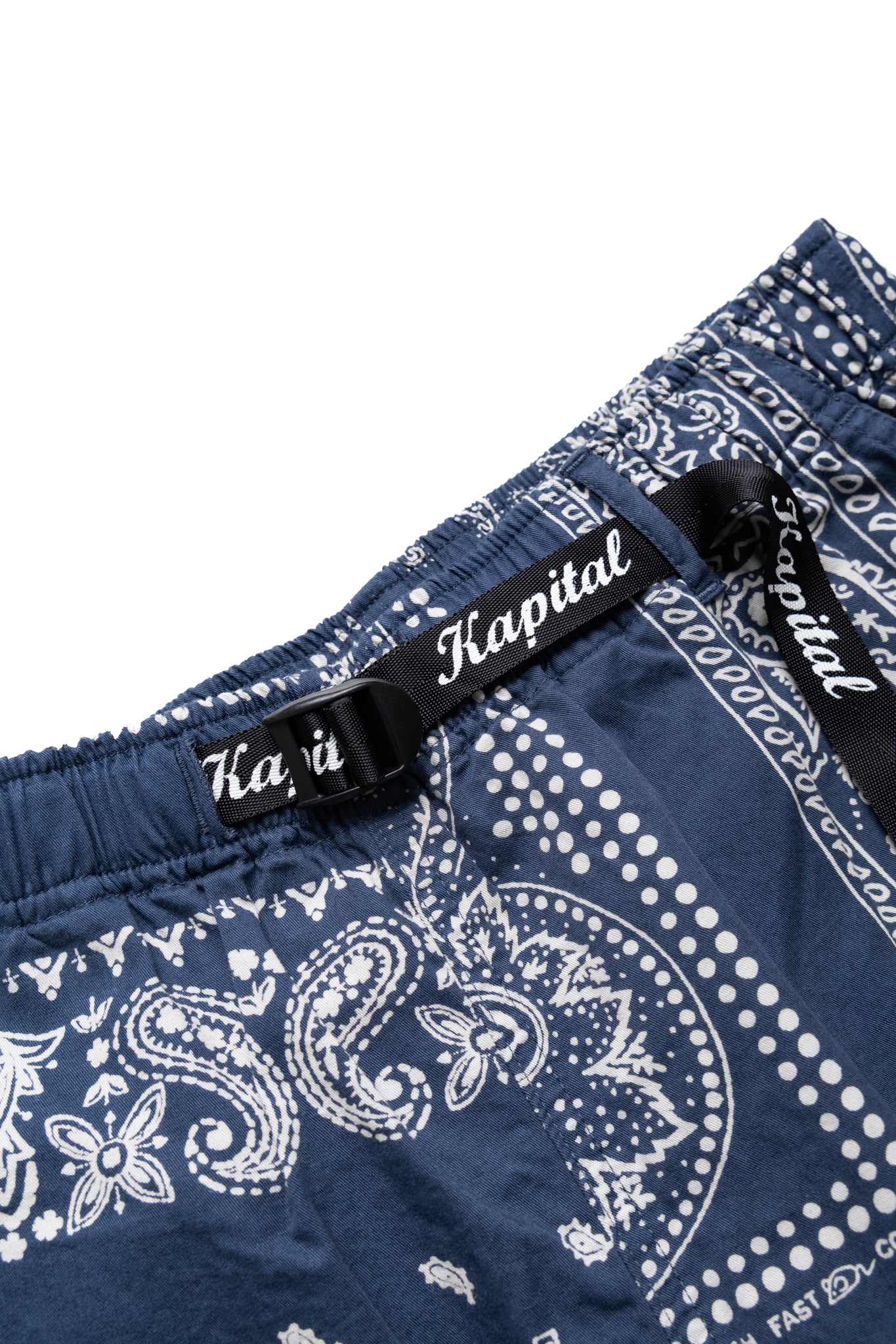 Combed Burberry RAT BRAND Bandana Patchwork EASY Shorts - Eggplant Navy